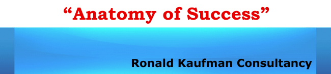 Ronald Kaufman website Anatomy of Success